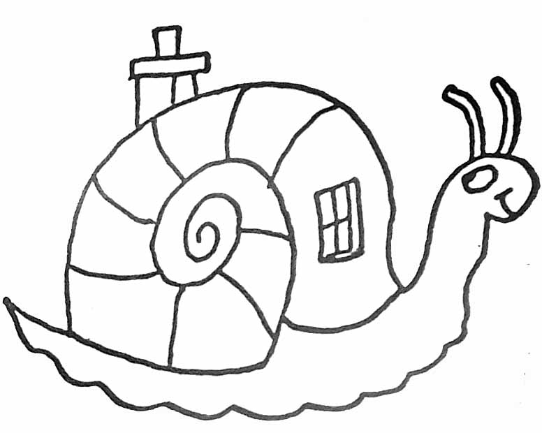 Coloriage escargot 8